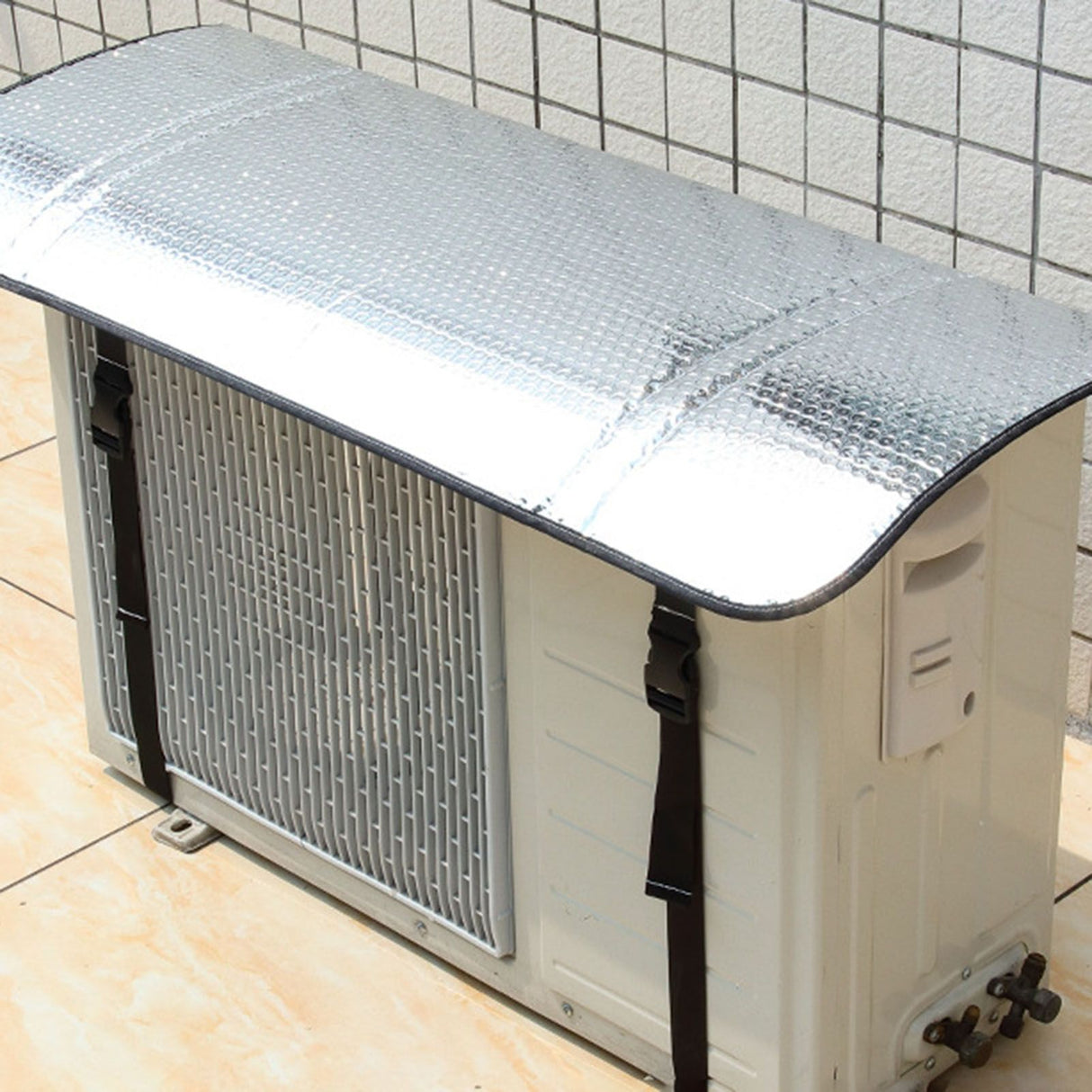 Air Conditioner Outdoor Unit Top Cover Dust Prevention Rainproof Windproof Outdoor AC Cover for 85x40cm/33.5x15.7in