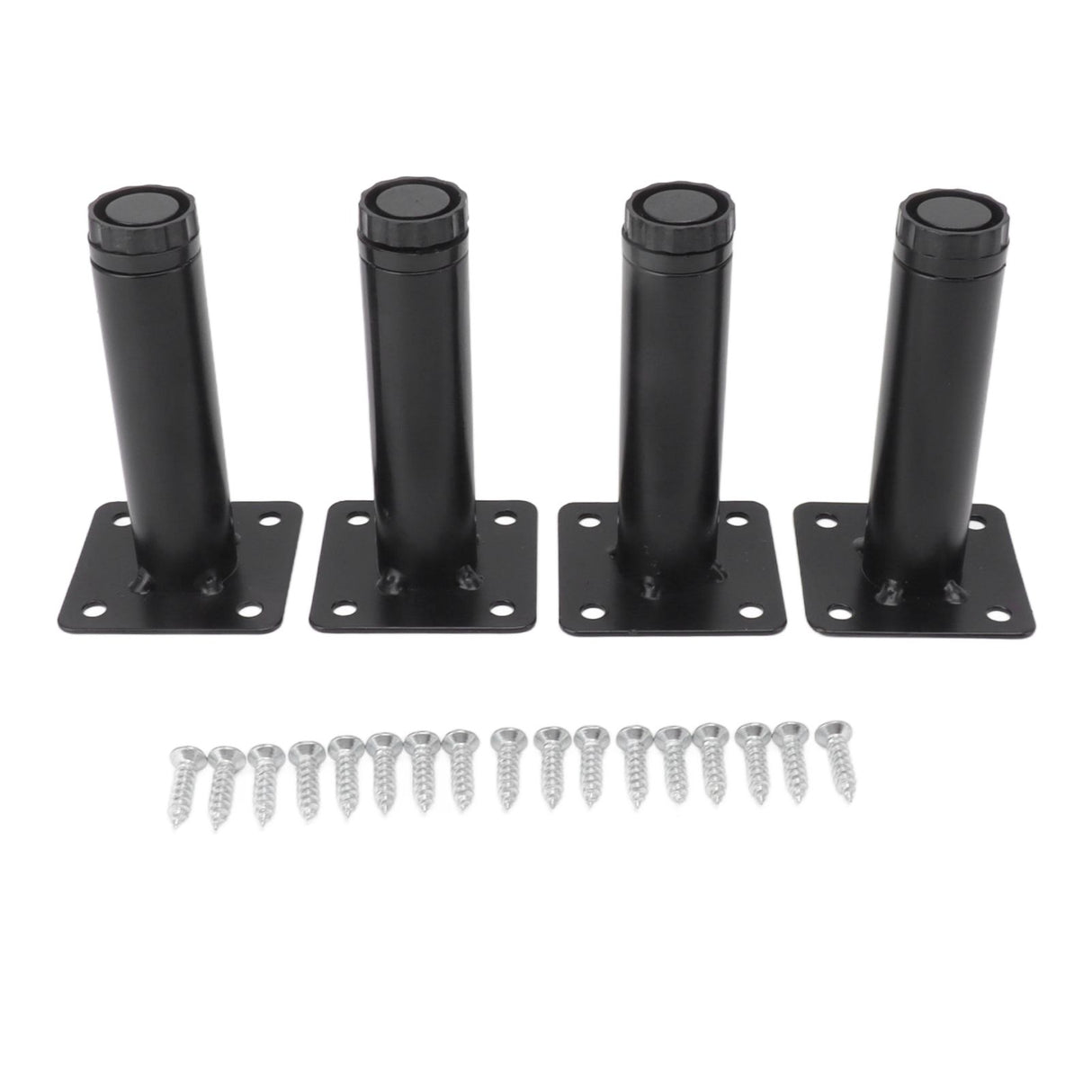 Furniture Legs Adjustable Iron Cabinet Legs Metal Round Sofa Support Foot Adjustable Feet for Kitchen Table