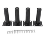 Furniture Legs Adjustable Iron Cabinet Legs Metal Round Sofa Support Foot Adjustable Feet for Kitchen Table - Front View