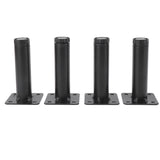 Furniture Legs Adjustable Iron Cabinet Legs Metal Round Sofa Support Foot Adjustable Feet for Kitchen Table - Side View