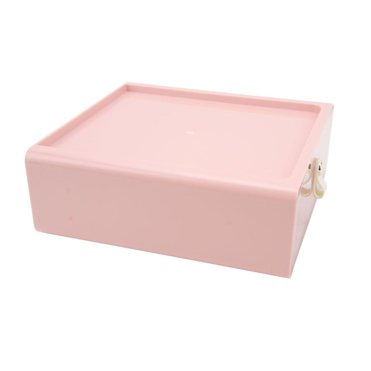 Clear Drawer Storage Box Large Capacity Desktop Drawer Storage Container Organizer for Office Pink