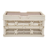 Camping Picnic Basket Foldable Large Capacity Multifunction Handheld Camping Storage Basket Camping Storage Box Grey White S