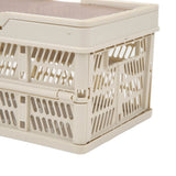 Camping Picnic Basket Foldable Large Capacity Multifunction Handheld Camping Storage Basket Camping Storage Box Grey White S - Extra Image