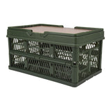 Camping Picnic Basket Foldable Large Capacity Multifunction Handheld Camping Storage Basket Camping Storage Box Green M