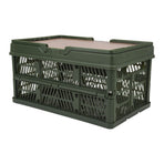 Camping Picnic Basket Foldable Large Capacity Multifunction Handheld Camping Storage Basket Camping Storage Box Green M