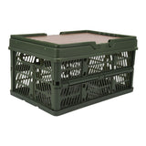 Camping Picnic Basket Foldable Large Capacity Multifunction Handheld Camping Storage Basket Camping Storage Box Green M