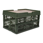 Camping Picnic Basket Foldable Large Capacity Multifunction Handheld Camping Storage Basket Camping Storage Box Green M