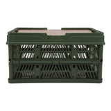 Camping Picnic Basket Foldable Large Capacity Multifunction Handheld Camping Storage Basket Camping Storage Box Green M