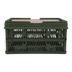 Camping Picnic Basket Foldable Large Capacity Multifunction Handheld Camping Storage Basket Camping Storage Box Green M