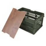 Camping Picnic Basket Foldable Large Capacity Multifunction Handheld Camping Storage Basket Camping Storage Box Green M