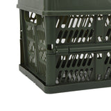 Camping Picnic Basket Foldable Large Capacity Multifunction Handheld Camping Storage Basket Camping Storage Box Green M