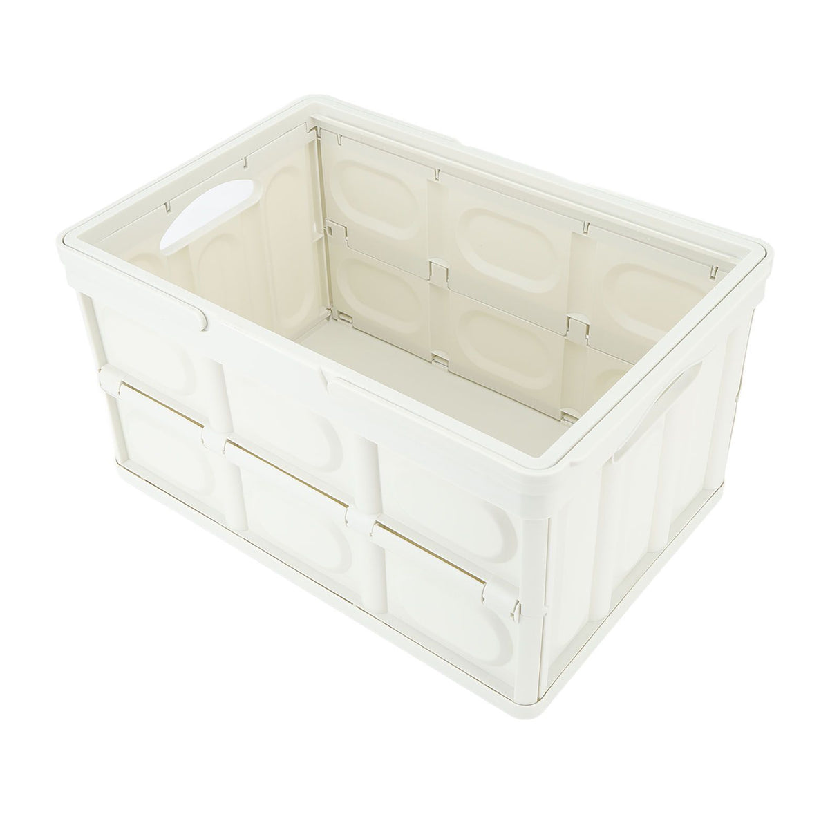 Camp Box Outdoor Camping Portable Storage Box with Handle Removable Foldable Camping Portable Wooden Lid Storage Box S