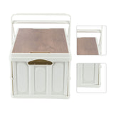 Camp Box Outdoor Camping Portable Storage Box with Handle Removable Foldable Camping Portable Wooden Lid Storage Box S - Extra Image