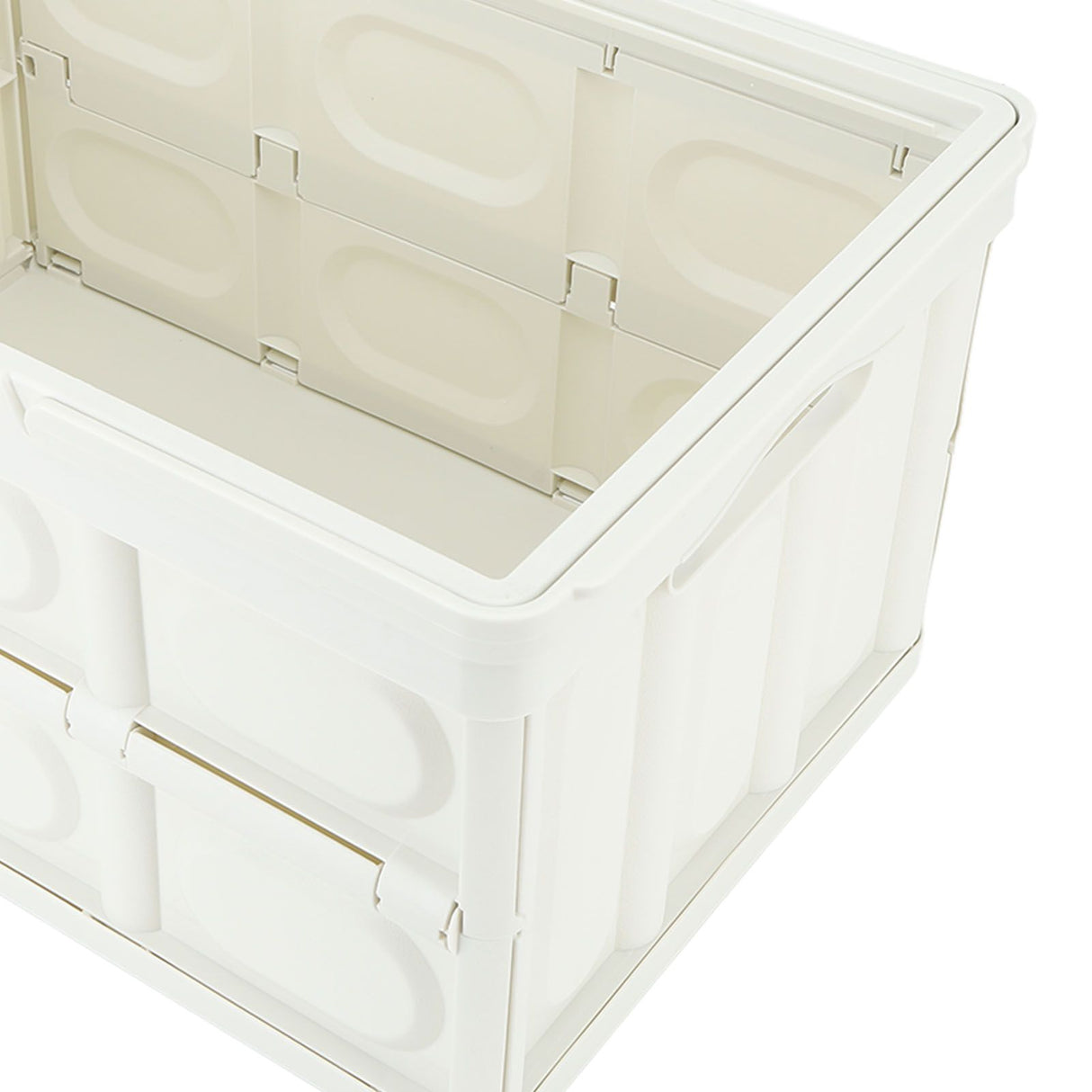 Camp Box Outdoor Camping Portable Storage Box with Handle Removable Foldable Camping Portable Wooden Lid Storage Box S
