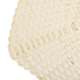 2 Pcs Handheld Leaf Braided Fan Handmade Bamboo Straw Chinese Craft Fan for Decoration - Extra Image