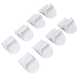 8 PCS Spray Bottle Holder ABS Save Space Strong Adhesive Spray Bottle Hanger for Home Cabinets - Top-Down View
