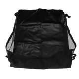 Wheelchair Underneath Bag 600D Oxford Cloth Movable Under Seat Basket for Rollator Walker Black - Close-Up Angle
