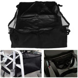 Wheelchair Underneath Bag 600D Oxford Cloth Movable Under Seat Basket for Rollator Walker Black