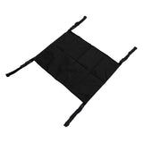 Oxygen Tank Holder Bag 600D Oxford Cloth Hook Design Dual Oxygen Tank Holder for Medical Personal Use Black - Top-Down View