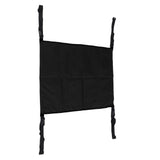 Oxygen Tank Holder Bag 600D Oxford Cloth Hook Design Dual Oxygen Tank Holder for Medical Personal Use Black - Rear View
