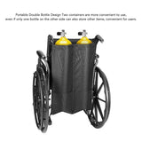 Oxygen Tank Holder Bag 600D Oxford Cloth Hook Design Dual Oxygen Tank Holder for Medical Personal Use Black - Extra Image