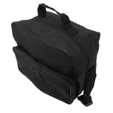 Wheelchair Bag Hang On Back Storage Tote Portable Large Capacity Waterproof Accessible Pouch Travel Messenger Black - Front View