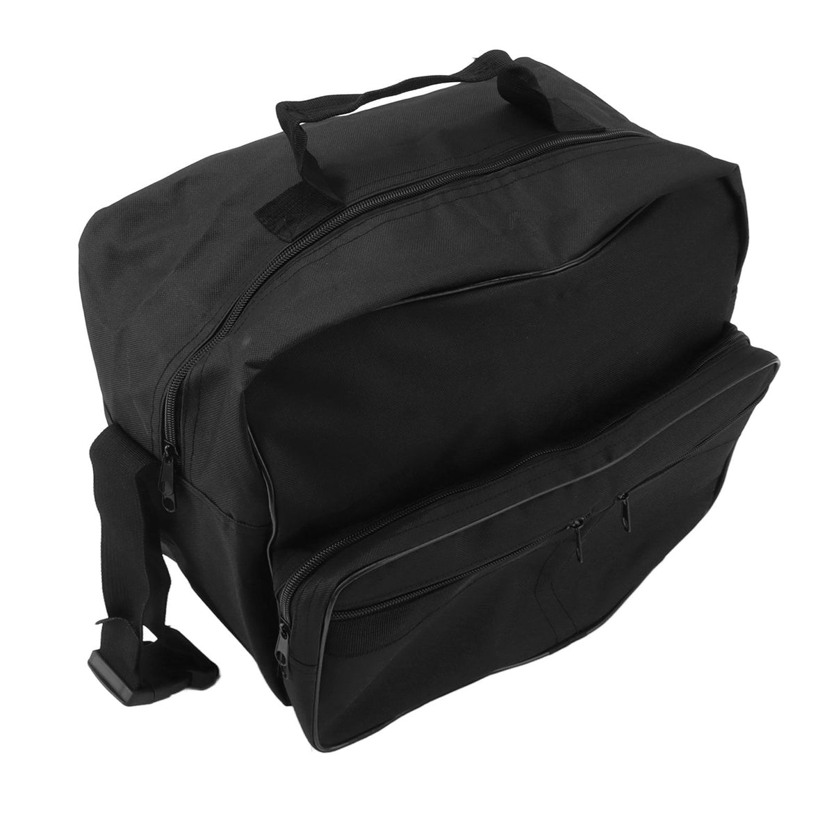 Wheelchair Bag Hang On Back Storage Tote Portable Large Capacity Waterproof Accessible Pouch Travel Messenger Black