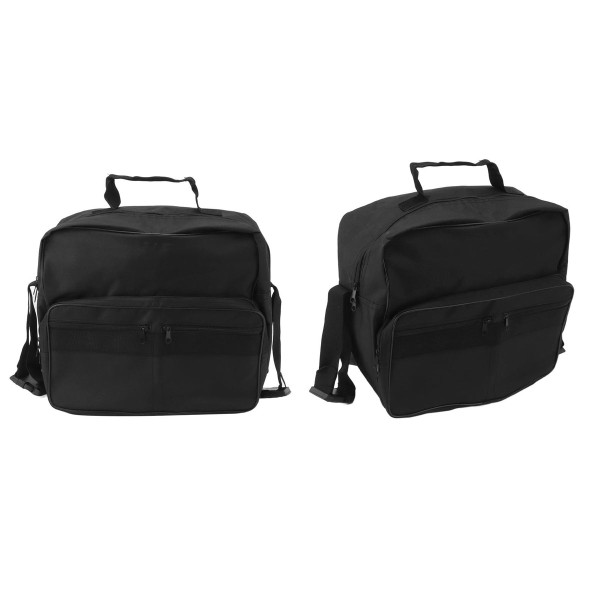 Wheelchair Bag Hang On Back Storage Tote Portable Large Capacity Waterproof Accessible Pouch Travel Messenger Black