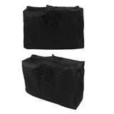 Wheelchair Bag Waterproof Large Capacity Oxford Cloth Foldable Wheelchair Travel Bag for Travel Outdoor Black