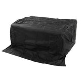 BBQ Grill Cover Waterproof Oxford Cloth Outdoor Rainproof Dustproof Sunproof Built in Grill Top Cover Grill Cover Black - Top-Down View