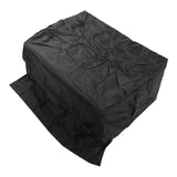 BBQ Grill Cover Waterproof Oxford Cloth Outdoor Rainproof Dustproof Sunproof Built in Grill Top Cover Grill Cover Black - Close-Up Angle