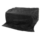 BBQ Grill Cover Waterproof Oxford Cloth Outdoor Rainproof Dustproof Sunproof Built in Grill Top Cover Grill Cover Black - Low Angle
