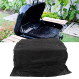 BBQ Grill Cover Waterproof Oxford Cloth Outdoor Rainproof Dustproof Sunproof Built in Grill Top Cover Grill Cover Black