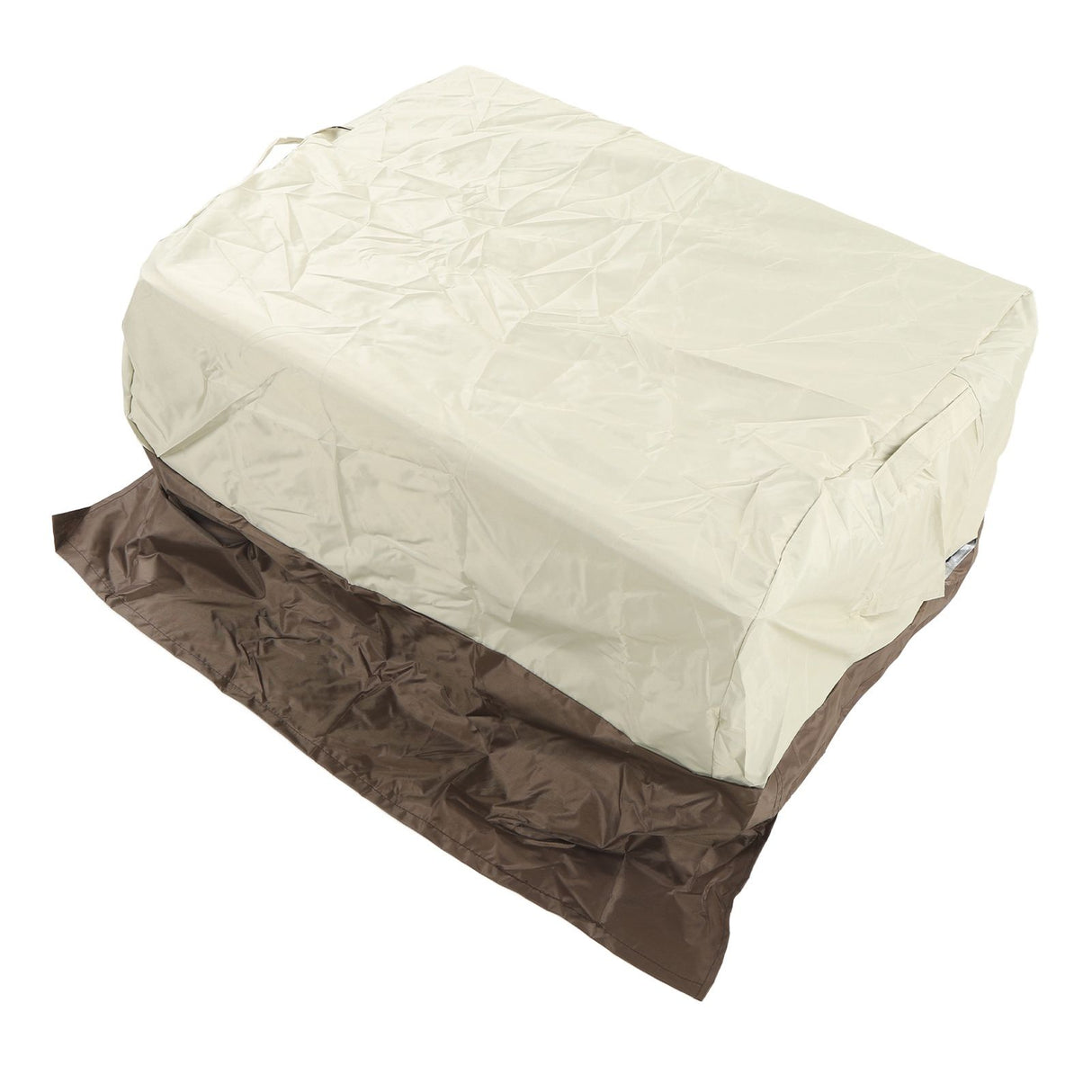 BBQ Grill Cover Waterproof Oxford Cloth Outdoor Rainproof Dustproof Sunproof Built in Grill Top Cover Grill Cover Beige Coffe Color Blocking