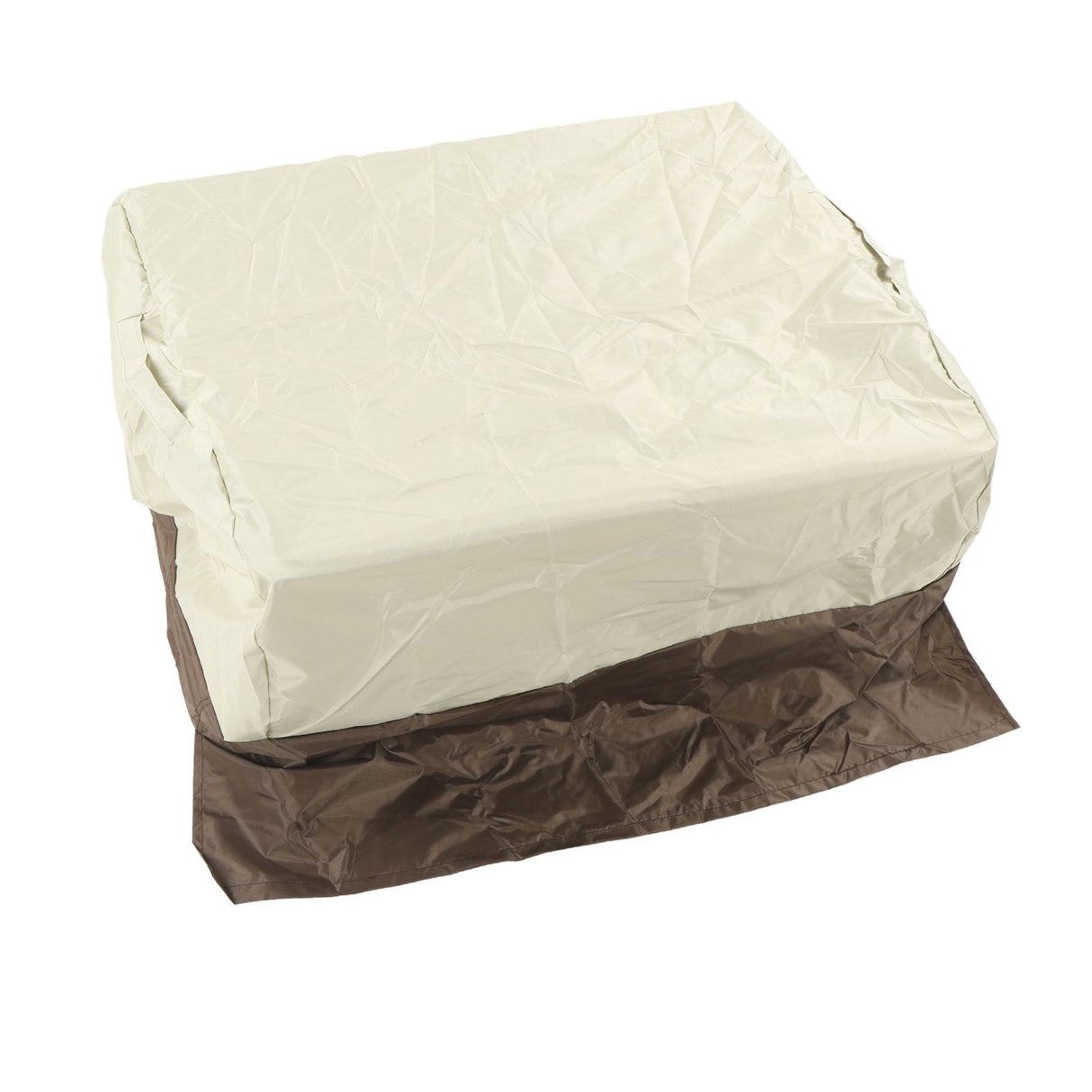 BBQ Grill Cover Waterproof Oxford Cloth Outdoor Rainproof Dustproof Sunproof Built in Grill Top Cover Grill Cover Beige Coffe Color Blocking