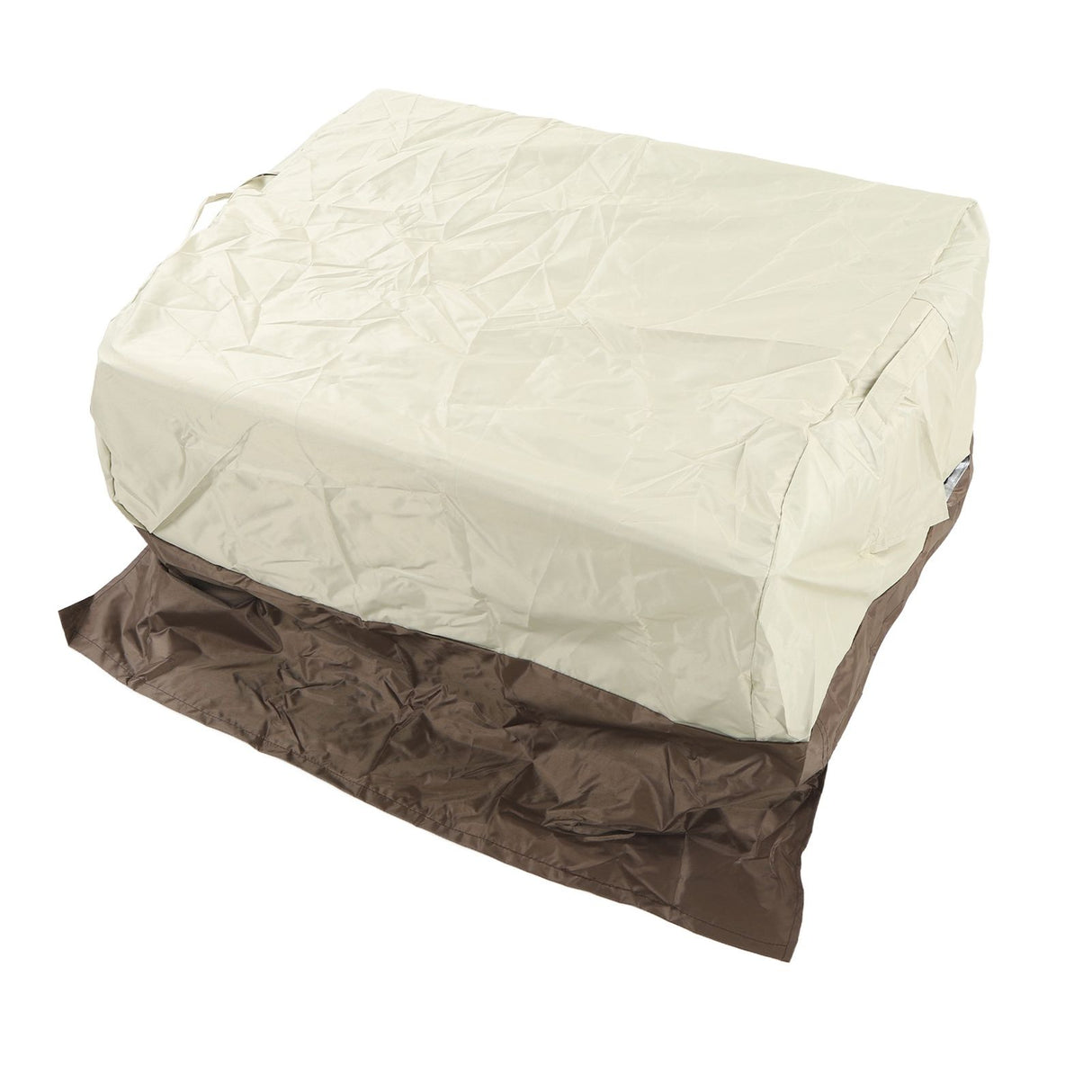 BBQ Grill Cover Waterproof Oxford Cloth Outdoor Rainproof Dustproof Sunproof Built in Grill Top Cover Grill Cover Beige Coffe Color Blocking