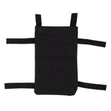 Crutch Storage Bag Hanging Carrying Pocket Pouch Portable Travel Organizer Lightweight for Walking Stick Black