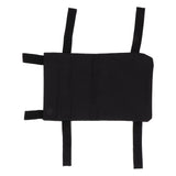 Crutch Storage Bag Hanging Carrying Pocket Pouch Portable Travel Organizer Lightweight for Walking Stick Black