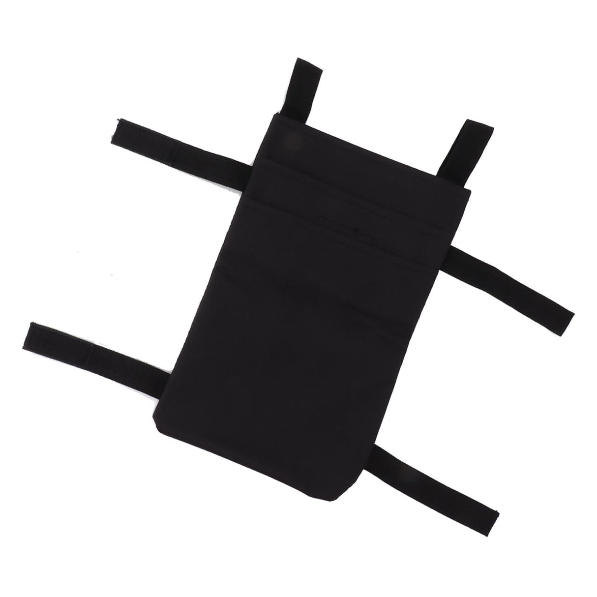 Crutch Storage Bag Hanging Carrying Pocket Pouch Portable Travel Organizer Lightweight for Walking Stick Black