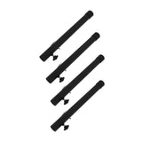 4pcs Table Leg Extenders 44cm Steel Table Leg Risers for Folding Tables Straight Bent Leg - Top-Down View