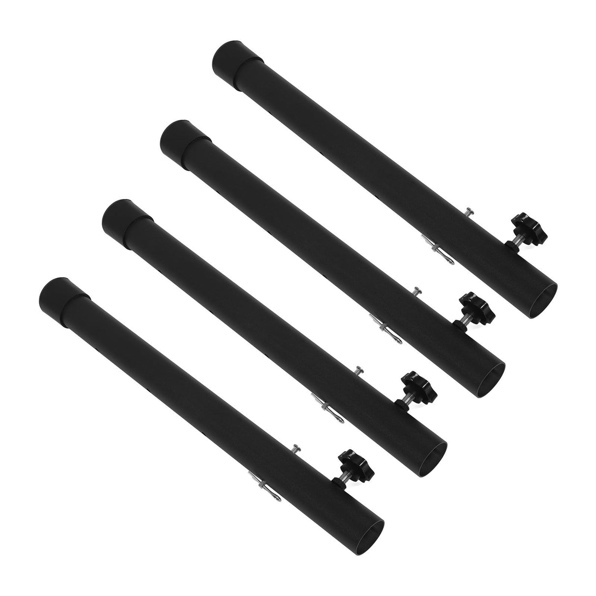 4pcs Table Leg Extenders 44cm Steel Table Leg Risers for Folding Tables Straight Bent Leg