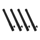 4pcs Table Leg Extenders 44cm Steel Table Leg Risers for Folding Tables Straight Bent Leg - Low Angle