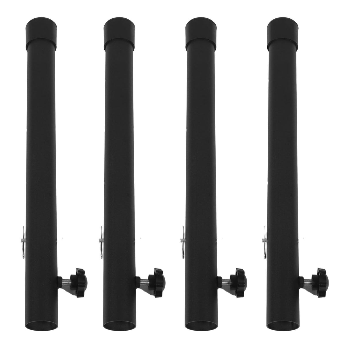 4pcs Table Leg Extenders 44cm Steel Table Leg Risers for Folding Tables Straight Bent Leg