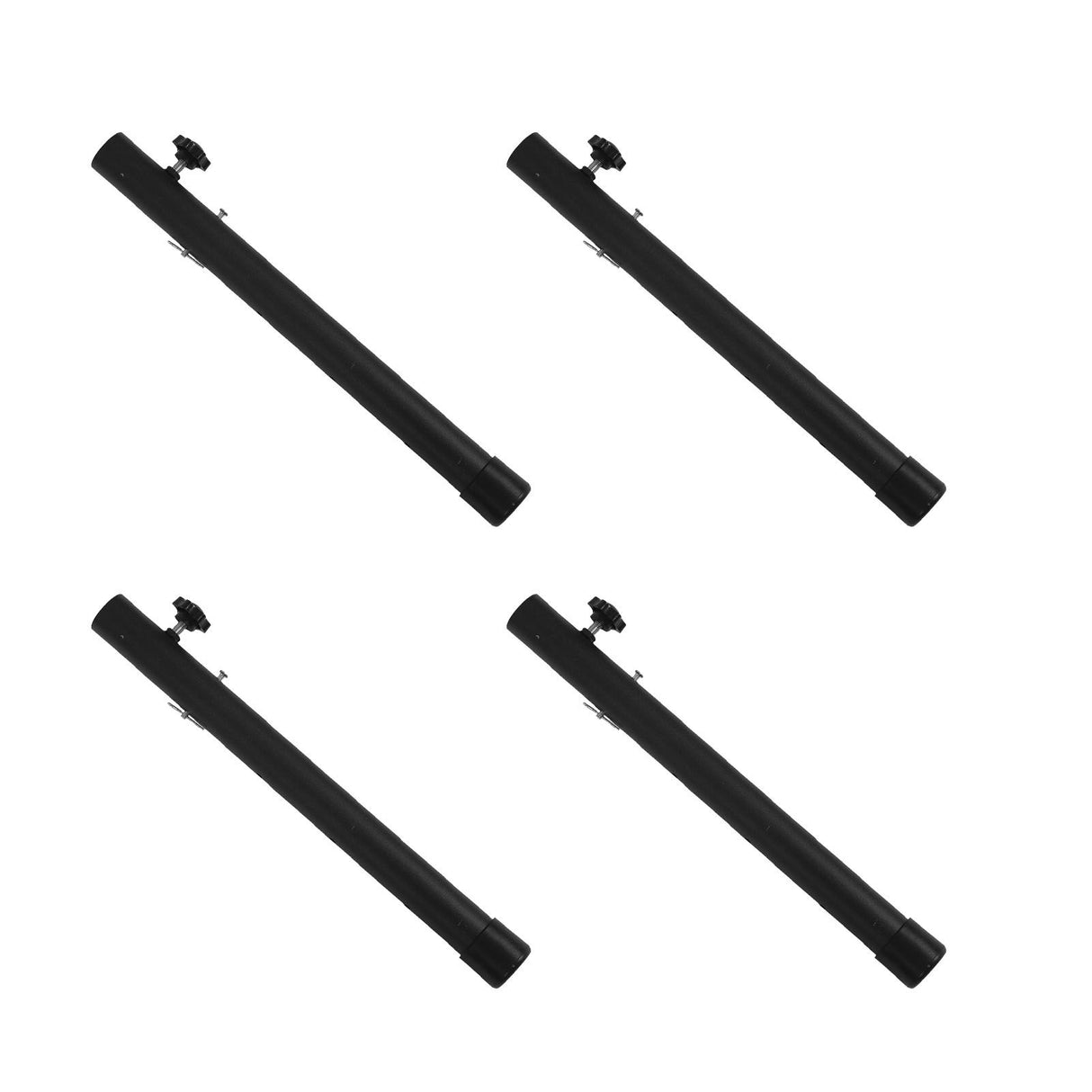 4pcs Table Leg Extenders 44cm Steel Table Leg Risers for Folding Tables Straight Bent Leg