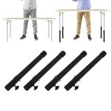 4pcs Table Leg Extenders 44cm Steel Table Leg Risers for Folding Tables Straight Bent Leg