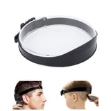 DIY Hair Trimming Template Haircut Band Breathable Curved Degion Silicone Home Hair Trimming Guide for Boys Men Black - Extra Image