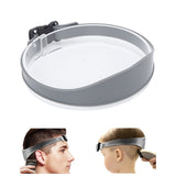 DIY Hair Trimming Template Haircut Band Breathable Curved Degion Silicone Home Hair Trimming Guide for Boys Men Grey