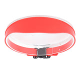 DIY Hair Trimming Template Haircut Band Breathable Curved Degion Silicone Home Hair Trimming Guide for Boys Men Red