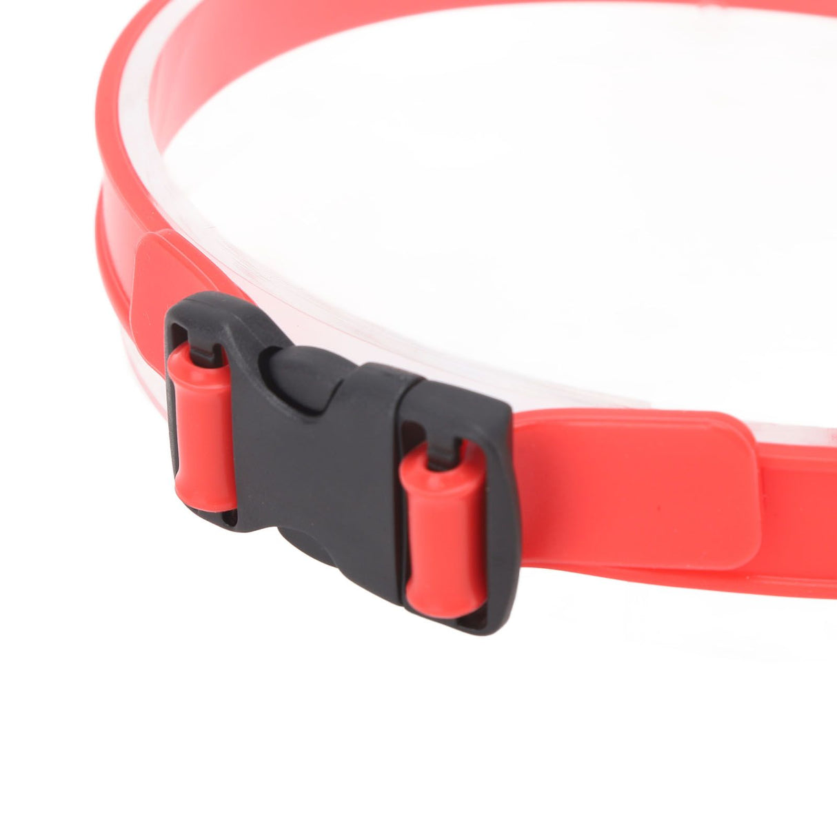 DIY Hair Trimming Template Haircut Band Breathable Curved Degion Silicone Home Hair Trimming Guide for Boys Men Red