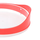 DIY Hair Trimming Template Haircut Band Breathable Curved Degion Silicone Home Hair Trimming Guide for Boys Men Red